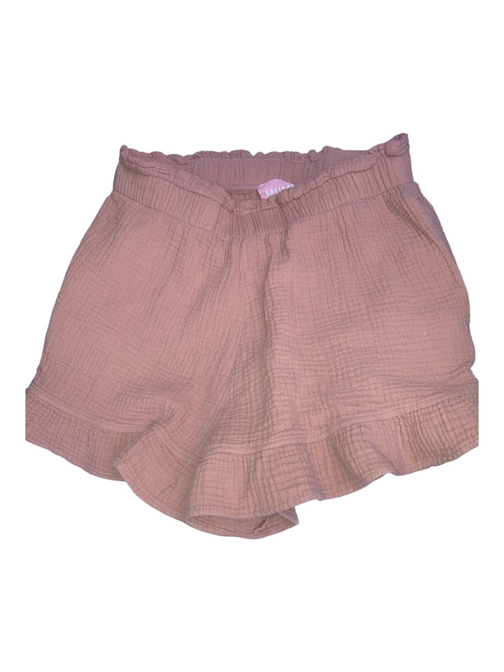 Show Me Your MuMu Blush Pink High-Waist Ruffle Shorts